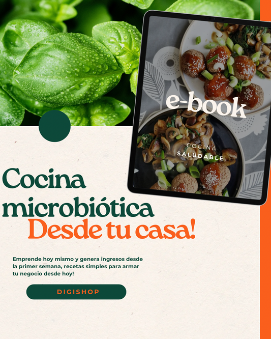 Cocina Microbiotica-La comida del Futuro-Gana $500.00 al mes+ 3 bonos